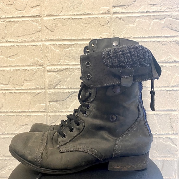 Steve Madden - Cablee genuine leather size 10 combat boots - Picture 4 of 6